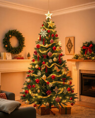 christmas tree with gifts