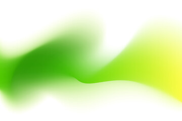 abstract neon yellow, light green wave form, blurred iridescent gradient texture, isolate design ele