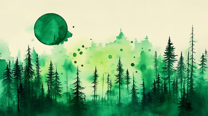 Stunning 4K Background Wallpaper: Forest Nature Art