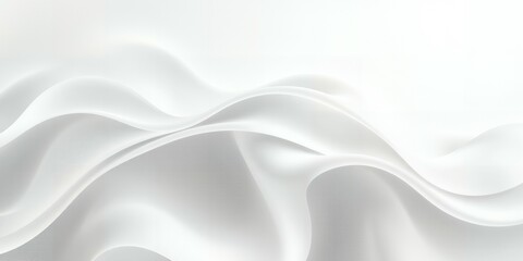 Wall Mural - Abstract white fabric with soft folds