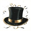 © ikbal - A realistic festive hat and streamers
