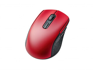 wireless computer mouse isolated on dark background with standard design buttons and scroll wheels