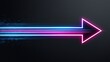 © ByyNrr - Futuristic Dynamic Arrow with Neon Colors and Light Streaks