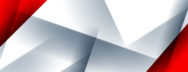 Wall Mural - white and red overlapping stripes background for business corporate banner design