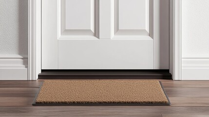 Wall Mural - Simple and Elegant Doormat for a Welcoming Entrance