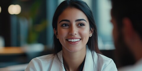 Poster - Smiling Professional Woman in Meeting Room