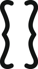 Simple curly brackets icon symbolizing a code block or scope in various programming languages