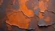 © Natalia - Close-up of a rusty metal surface with peeling paint, showcasing weathered textures and orange-brown corrosion patterns in a detailed macro view.