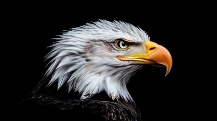 Wall Mural - majestic bald eagle portrait