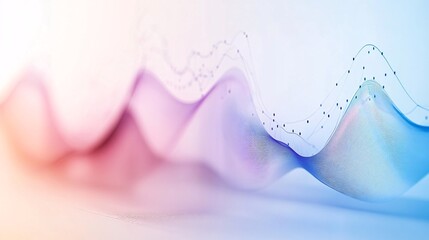 Poster - Abstract colorful wave pattern representing data flowing