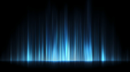 Wall Mural - Dark blue beam of light shining from top to bottom on a dark background, dark, blue, beam, light, shining, top. Radiant. Illustration