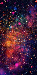 Wall Mural - Abstract colorful galaxy