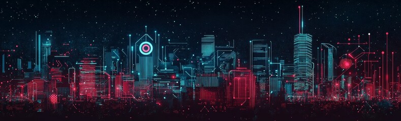 Background in technology. Binary computer code. Illustrations that reflect the modern era.
