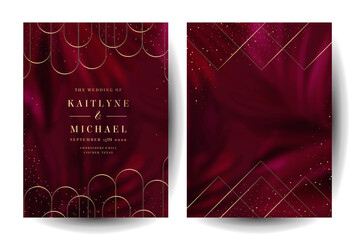 bright magenta tropical leaves foliage vector backgrounds. burgundy red wedding invitation frames. a