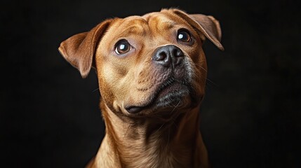 Canvas Print - Portrait of a Brown Dog