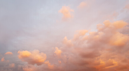 Wall Mural - beautiful bright colorful sky with cloud, sunset sky background