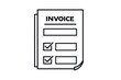 © ibnu - Minimalist Invoice Icon with Checkboxes in Black and White1