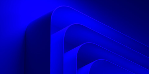 Wall Mural - a blue background with three blue lines