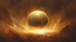 © Thiago - Divine sphere a sphere of pure energy radiating warmth and light. Divine. Illustration