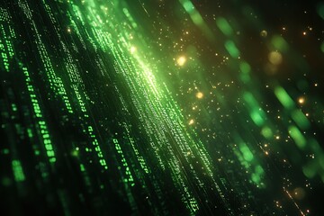 Digital Abstract Green Background