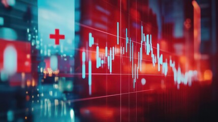 Aufkleber - Switzerland flag and country's economy financial graphs. Swiss country, Switzerland global economic influence. Double exposure. Inflation, deflation, profit & loss, Business, banking, Investment. AI