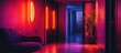 © DigitalDruid - Modern interior view of a stylish apartment corridor featuring sleek doors and contemporary decor ideal for real estate showcases
