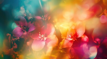 Wall Mural - abstract blurred texture featuring a multicolored vintage background with decorative fantasy element