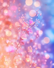 Wall Mural - whimsical pastel hued light background with a dreamy atmosphere
