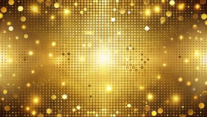 Wall Mural - Golden dots abstract background with shimmery, metallic texture, gold, dots, abstract, background, shiny, metallic, texture