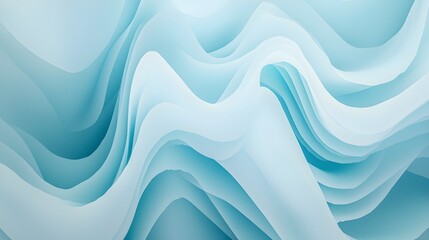 Canvas Print - Soft Blue Gradient Background for Design Projects