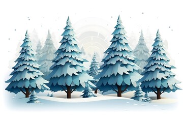 Wall Mural - christmas design elements, vector set happy merry christmas snowman card christmas decorative banner