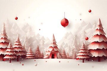Wall Mural - christmas design elements, vector set happy merry christmas snowman card christmas decorative banner