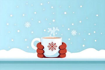 Wall Mural - christmas design elements, vector set happy merry christmas snowman card christmas decorative banner