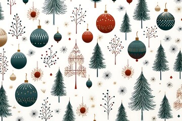 Wall Mural - christmas design elements, vector set happy merry christmas snowman card christmas decorative banner