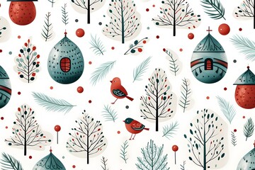 Wall Mural - christmas design elements, vector set happy merry christmas snowman card christmas decorative banner