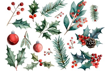 Wall Mural - christmas design elements, vector set happy merry christmas snowman card christmas decorative banner