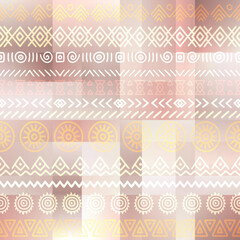 Wall Mural - Seamless pattern, ethnic background, vector design	