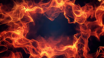 Wall Mural - this is a modern background illustration of an abstract flame texture vortex frame. an explosion occ