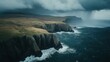 © ArpPSIqee - An epic aerial perspective of a massive storm front approaching the rugged coastline of Cape Wrath, Scotland, Cape Wrath storm scene