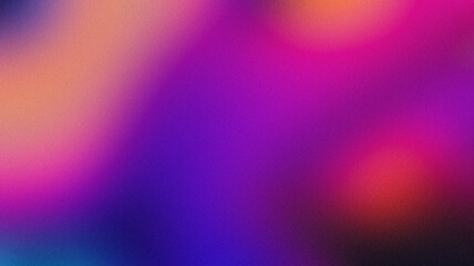 Poster - Vibrant Abstract Gradient with Subtle Grain Texture, Dynamic Blurred Background, Deep Purple and Pink Colors, Vintage Aesthetic, Fluid Energy, Creative Design