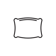 Naklejka na meble Pillow thin line vector icon