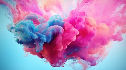 Wall Mural - outstanding abstract watercolor smoke background