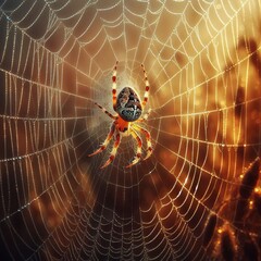 The Spider’s Web A spider weaves an intricate web to protect h