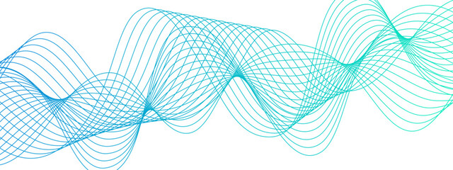 Poster - Abstract colourful wave line transparent background modern stream wave background and curve lines. Curved wavy lines tech futuristic motion background. Frequency sound wave and lines