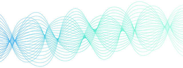 Poster - Abstract colourful wave line transparent background modern stream wave background and curve lines. Curved wavy lines tech futuristic motion background. Frequency sound wave and lines