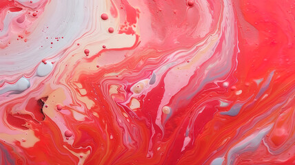 Wall Mural - gorgeous abstract red paint background. color gradient texture. liquid mix fluid blend surface