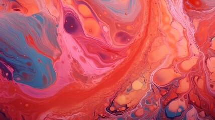Wall Mural - eye catching detailed view of a vibrant abstract art piece
