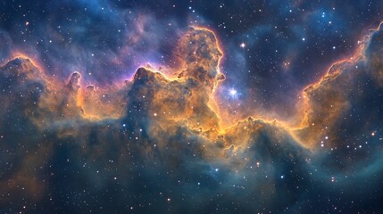 beautiful nebula with colorful galaxies and star, space galaxy with star