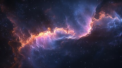 beautiful nebula with colorful galaxies and star, space galaxy with star