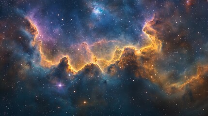 beautiful nebula with colorful galaxies and star, space galaxy with star